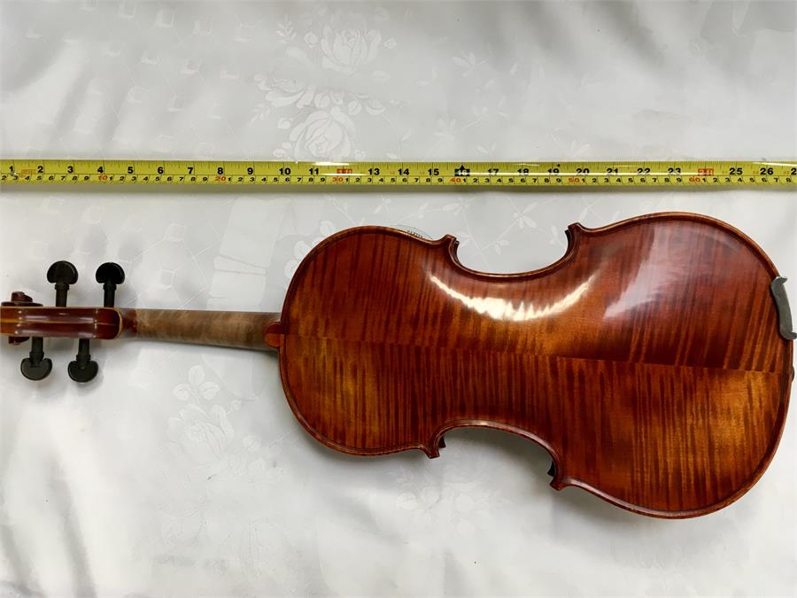A del Gliga Cristian 2006 02 65 violin, condition as found. Together with an A. Eastman bow. - Image 9 of 11