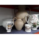 Various items to include a Portmeirion jug, Hillstone ware etc.