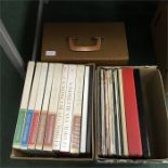 Three boxes of records