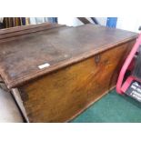 An oak storage box with internal candle box.