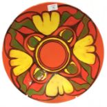 Poole Pottery 16" shape 54 delphis charger.