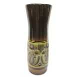 Poole Pottery shape 85 Ionian 16" carved vase.