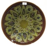 Poole Pottery shape 54 carved Ionian 16" charger by Carolyn Wills & Ros Sommerfelt.
