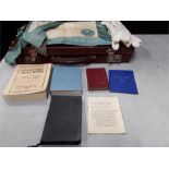 A small attache case containing Masonic items.