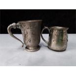 two silver mugs mixed dates 247 grams