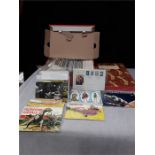 A quantity of postcards with postcard albums etc.