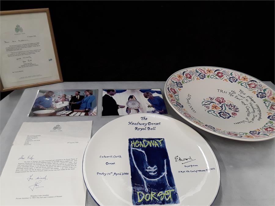 Poole pottery plates with provenance