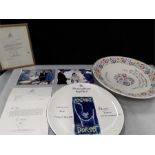 Poole pottery plates with provenance