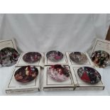 Eight Brothers Grimm, three cats, two depicting mother's and twelve collector's plates, entitled Les