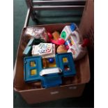 A quantity of Fisher Price and other early learning toys.