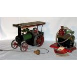 MAMOD live Steam Traction and Horizontal Steam Enginer - an early MAMOD TE1 Live Steam Traction