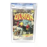 DC The Demon Volume 1 No.2 comic c.1972, CGC graded 9.4.