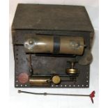 A BOWMAN 135 or similar Horizontal single Cylinder live steam engine on a 6 1/2" x 8" metal base