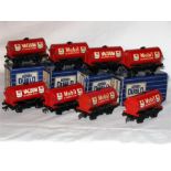 HORNBY DUBLO 8 x 2R D1 'MOBIL' and 'VACUUM' Oil Tankers - all Excellent and 4 in Good Boxes.