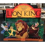 Large Disney The Lion King ex-shop display, featuring Simba, Timon, Pumba and Zazu. Height 101cm,