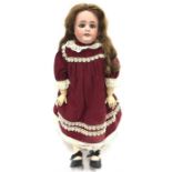 Early 20th century Lanternier et Cie (France) bisque head doll, marked 'France 9' and possibly '