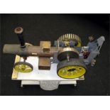 A part completed 1 1/2 Inch to the Foot Live Steam Traction Engine. The Model is offered as a