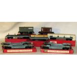 7 x Goods Wagons and 2 x Brake Vans - 4311 and 4312 BR(M) and BR(W) Brake Vans - Near Mint in