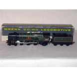 WRENN W2235 BR Green rebuilt West Country 4-6-2 'Barnstaple'. Excellent with original single