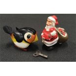 Lehmann #941 Lu Lu: tinplate and plastic clockwork bird, length 9cm (appears G/VG, motor requires