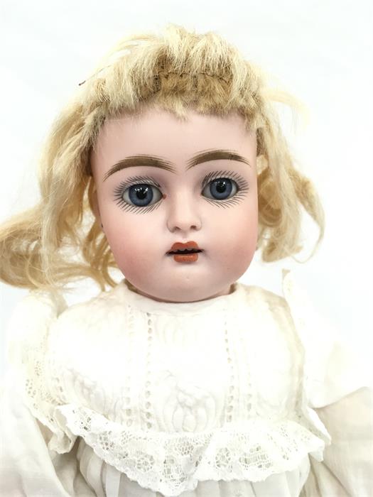 Late 19th/ early 20th century bisque head doll impressed '192', possibly Kestner/ Kammer and - Image 4 of 4