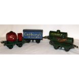 HORNBY 0 Gauge 4 x No 1 Goods Wagons - 'Cadbury's Chocolates Van c 1938 with block lettering -