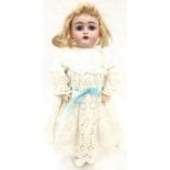 Late 19th/ early 20th century bisque head doll impressed '192', possibly Kestner/ Kammer and