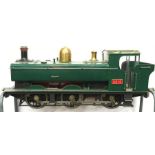 A 5 inch Gauge live steam 'Pansy' GWR 0-6-0PT and revolving servicing cradle with Trolley. The Model