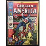 Timely Comics Captain America Volume 2 No.14 May 1942. Small piece of sellotape to end of spine.