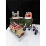 CAMBERWICK GREEN: The army truck, The fireman for the fire engine, limited first edition, with