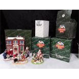 CAMBERWICK GREEN: Christmas figures; Lord Bellborough, Peter Hazel Christmas post, Chippy Christmas,