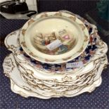 A quantity of decorative dishes..