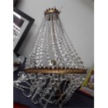 A bag shaped chandelier. (As found)