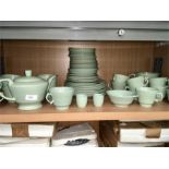 A green Wood’s tea/dinner service.