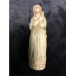 A 19th century French devotional figure in Ivory. (4” high).