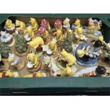 A collection of Royal Doulton Pooh Bear figures.