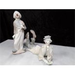 Lladro: Clown unboxed, Cascade clown unboxed.