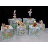 ROYAL DOULTON: Winnie the Pooh figures; Winnie the Pooh, Eeyore, Pooh and Piglet, Tigger,