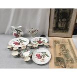 Portmeirion and Royal Caulden china with a couple of pictures.