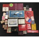 Quantity of early 20th century games and puzzles, includes H.P.Gibson & Sons Dover Patrol or Naval