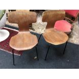 Two 1960's Danish Fritz Hansen chairs.