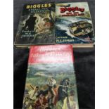 Three First Editions of Biggles with dust jackets: “BIGGLES AND THE POOR RICH BOY”, BIGGLES BREAKS