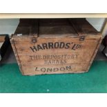 A Harrods Pine delivery box.
