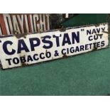 A Capstan Tobacco Sign 1920s.