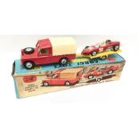 Corgi Gift Set No.17 Land-Rover with Ferrari Racing Car on Trailer. G/VG in G+ box with G inner