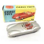 Corgi Toys 151 Lotus Mark Eleven Le Mans Racing Car in silver. G/VG, no racing no. in G/VG box.