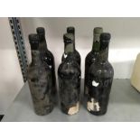 Six bottles of Dow’s Port 1963.