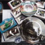 Various collectors plates to include Poole pottery, three pieces of Delft ware together with seven