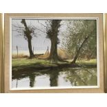 Oil on board landscape scene signed Pamela Derry.