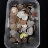 A small box of coins.